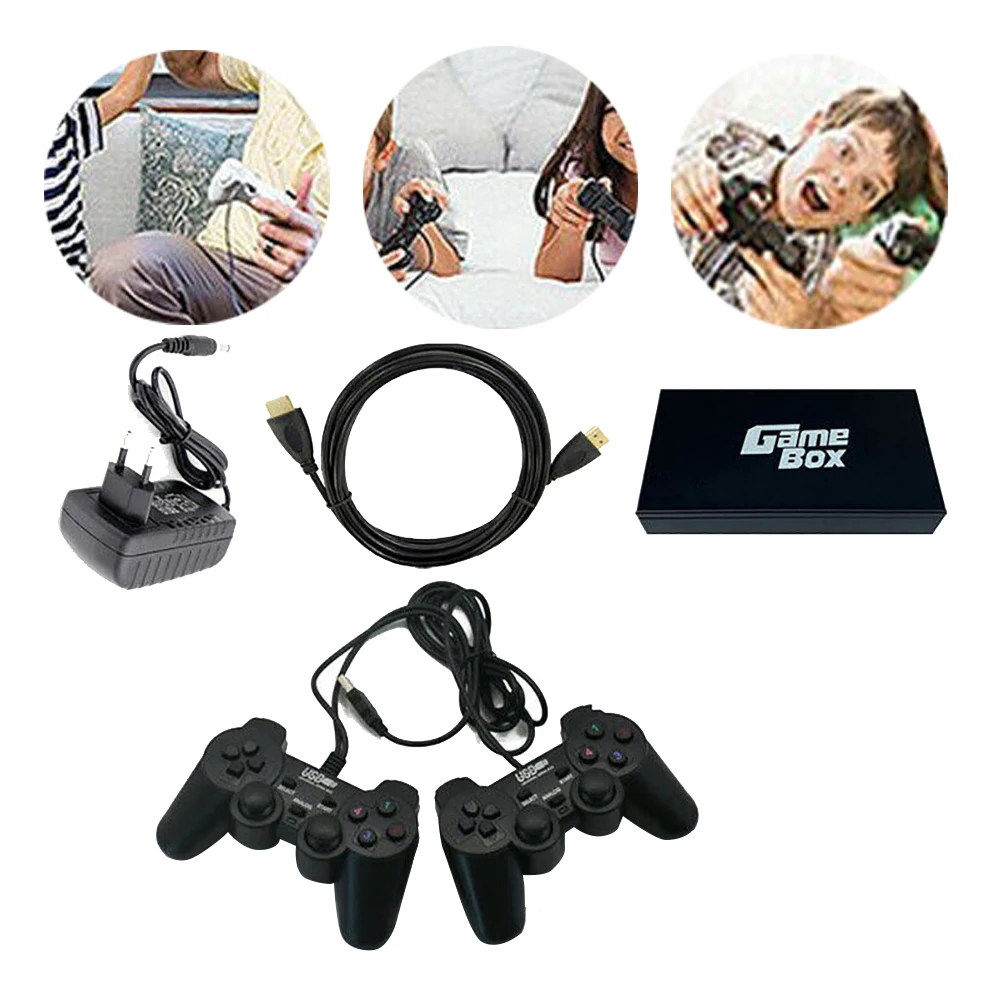 Игровые приставки для детей развлечения 3D беспроводной проводной HD контроллер