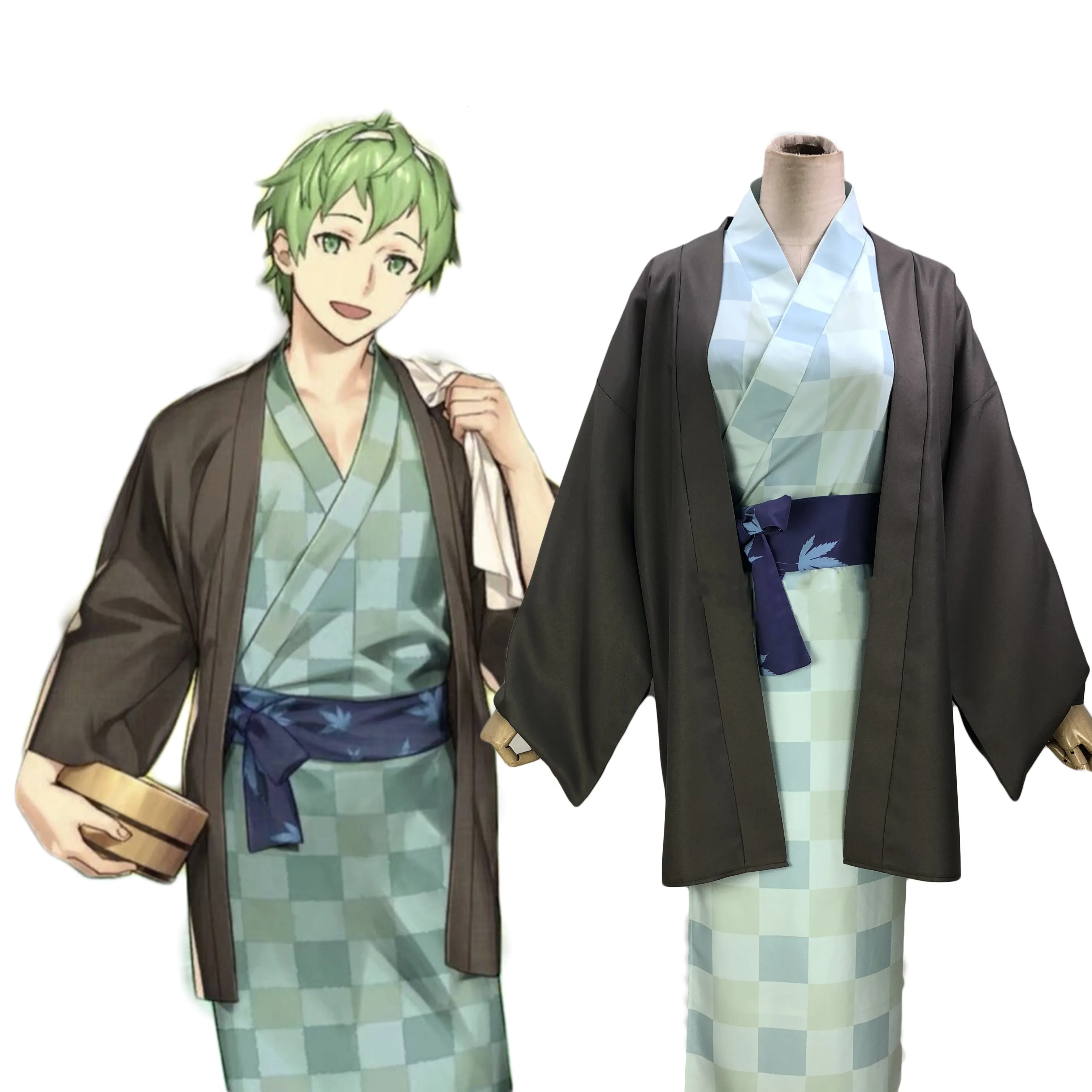 

FGO Fate Grand Order 3rd Anniversary David Haori Kimono Yukata Cosplay Costume Halloween Dress Outfit Anime Cosplay Costumes