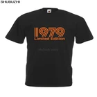 Коллекция 1979 года, крутая футболка с изображением оранжевого текста, все размеры #, черная крутая Повседневная футболка pride, Мужская Новая модная футболка sbz440