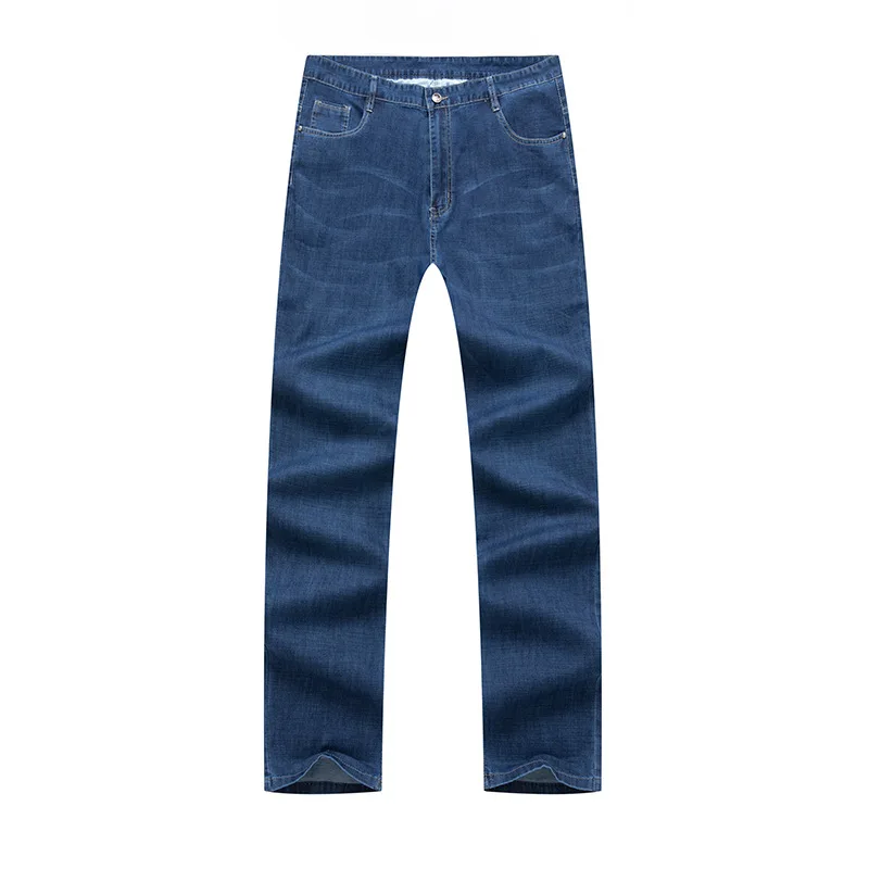 

Plus size 36 38 40 42 44 46 48 50 52 Straight loose jeans 2021 summer classic style youth men's lightweight stretch brand jeans