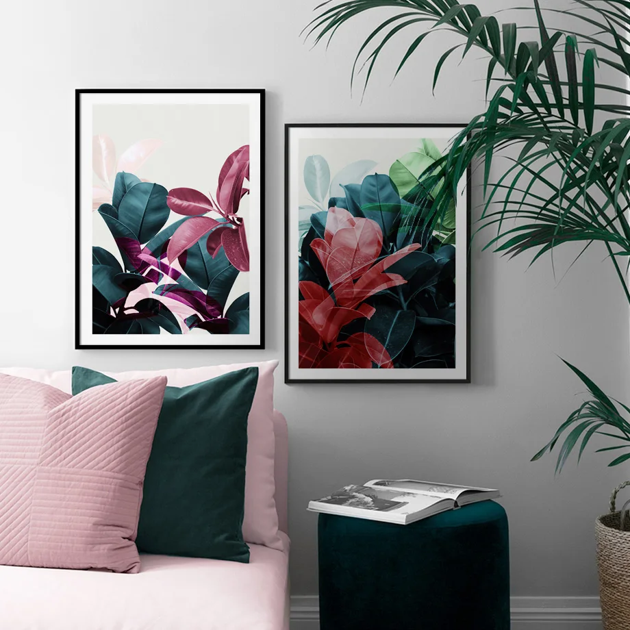 

Eucalyptus Leaves Botanical Nordic Posters And Print Modern Wall Art Canvas Painting Gallery Decoration Pictures For Living Room