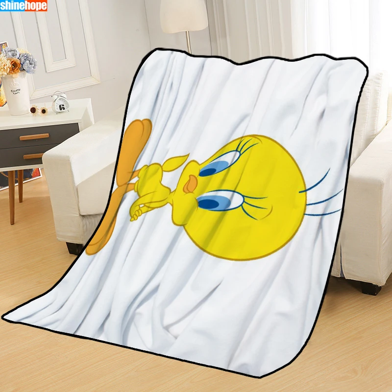 Одеяла на заказ, детское одеяло Tweety Bird, s, мягкое, TR, сделай сам, для украшения картины, для спальни, пледы, одеяло для путешествий - Цвет: 5