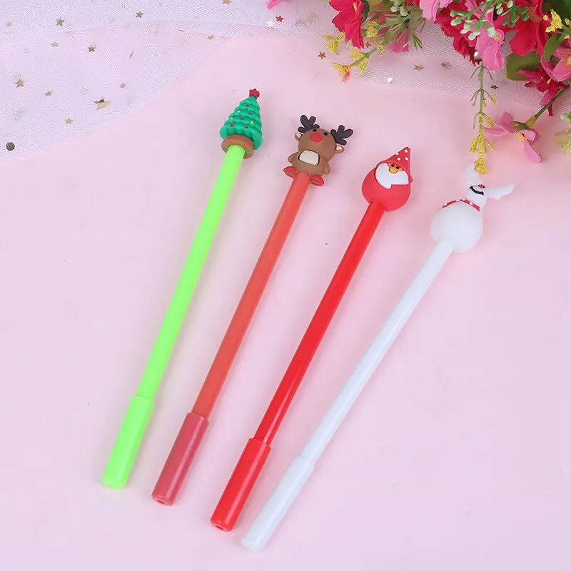 1 шт. Рождественская елка Санта Клаус гелевые ручки милый снеговик олень Подпись