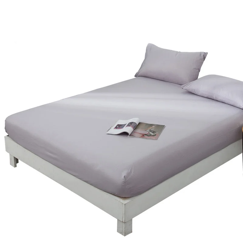 24 однотонных наматрасник с эластичным водонепроницаемым наматрасником простыня
