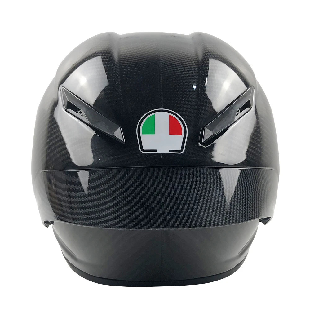 Carbon fiber appearance Motorcycle Rear trim helmet spoiler case for AGV Pista GP RR | Helmets