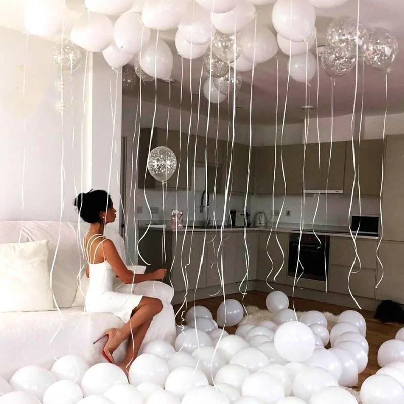 20 шт. белые воздушные шары | Дом и сад