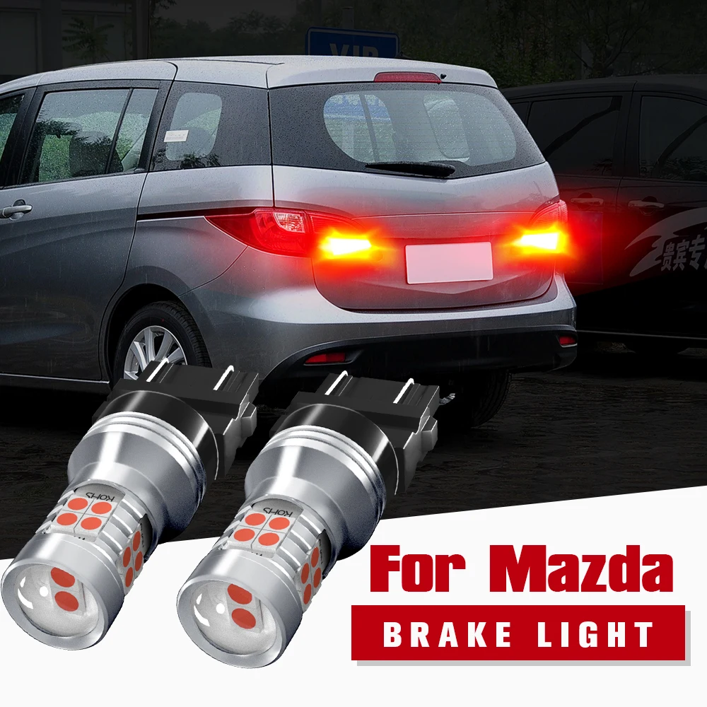 

2pcs LED Brake Light Blub Lamp W21/5W 7443 Canbus For Mazda 2 DY DL DJ DE DH 3 BK BL BM BN 5 6 GG CX-3 CX-5 CX-7 CX-9 MX-5 RX-8