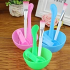 Инструменты для смешивания масок для лица, 4 шт., в том числе кисточка для маски, чаша для смешивания, измерительные приборы для домашнего творчества, маска для глаз, набор сделай сам чаша для приготовления маски для лица