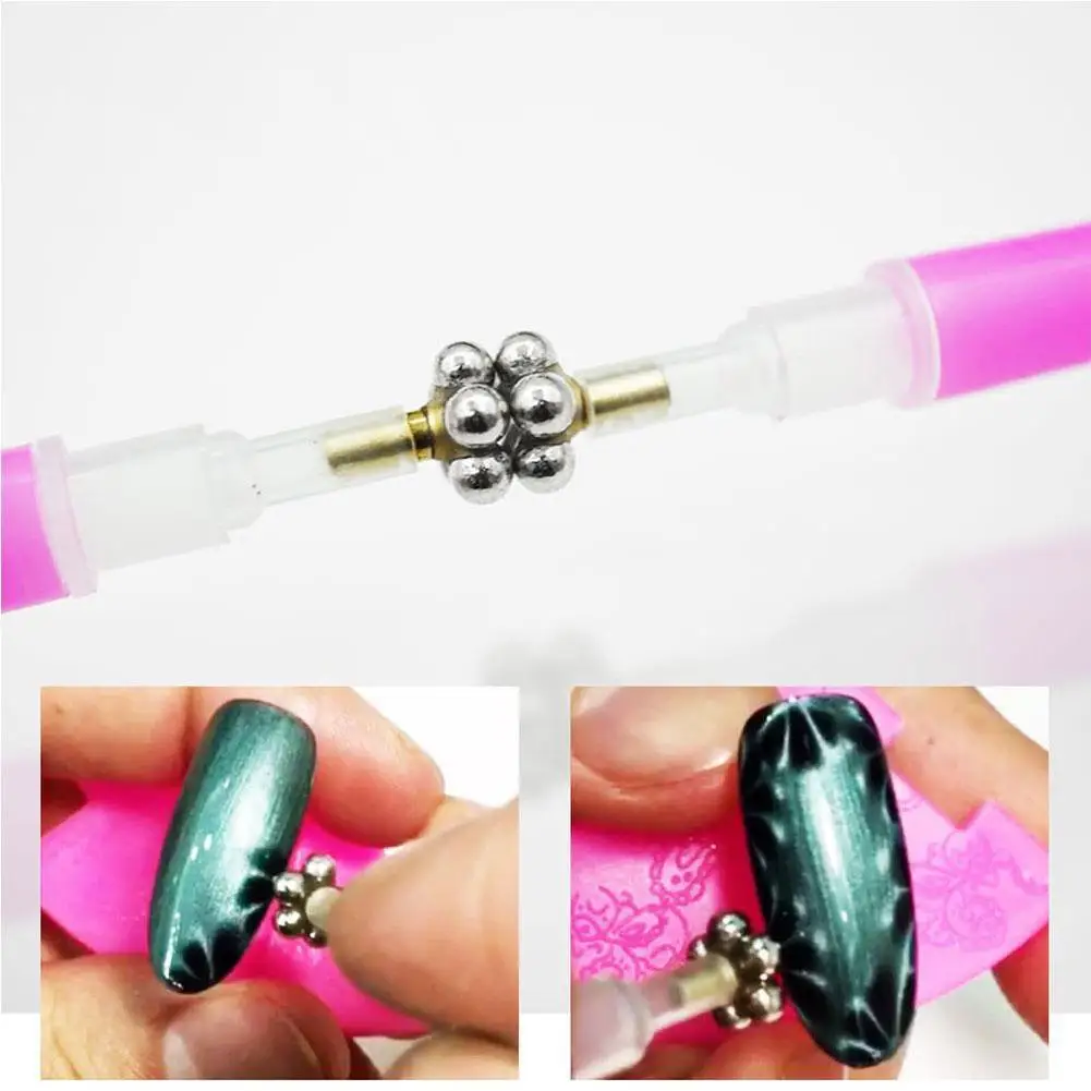 

Nail Art Magnet Stick Cat Eye Magnet For UV Gel Varnish Polish 3D Cat Eye Line Strip Effect Strong Magnetic Pen Nail Art Tools