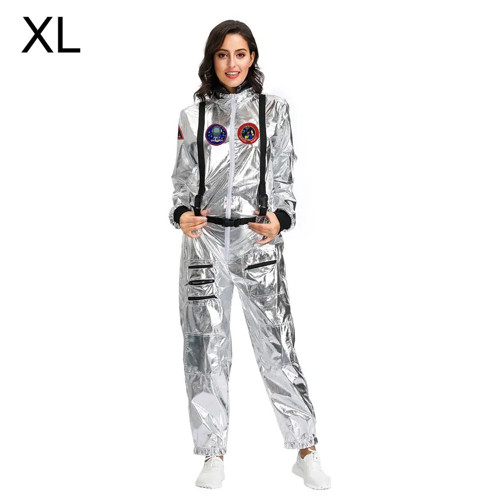 Women XL Костюм космонавта, космонавта, карнавальный комбинезон, одежда для вечеринки на Хэллоуин, Рождество, Год, наряды для взрослых мужчин и женщин - Цвет: Women XL