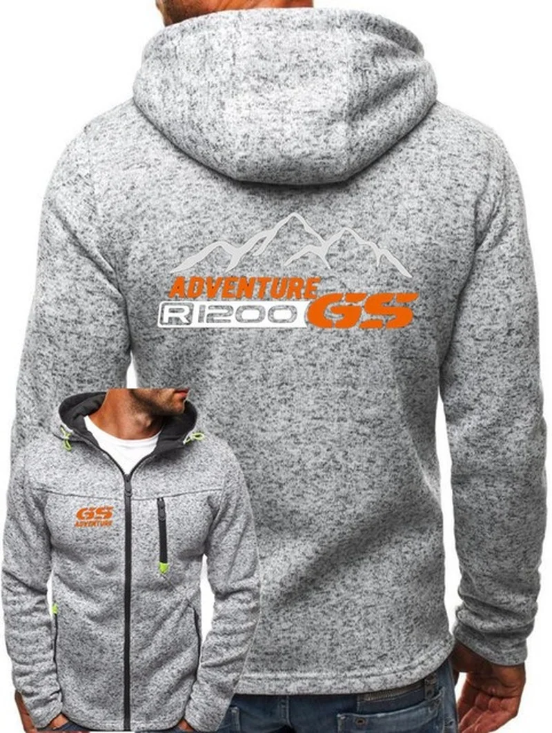 

2021 Brand top ADVENTURE GS R1200 motorcycles Team Men Hoodies Casual men Zipper Sweatshirt Hoody hooded tracksuit