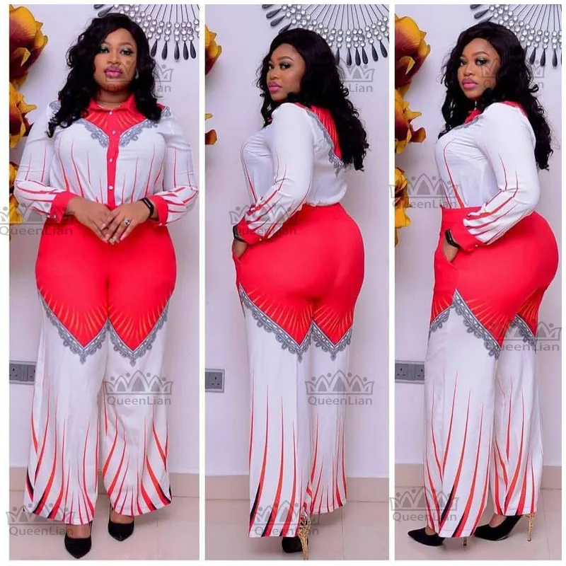 Африканская одежда для женщин модный топ Дашики и брюки костюм шифоновое платье