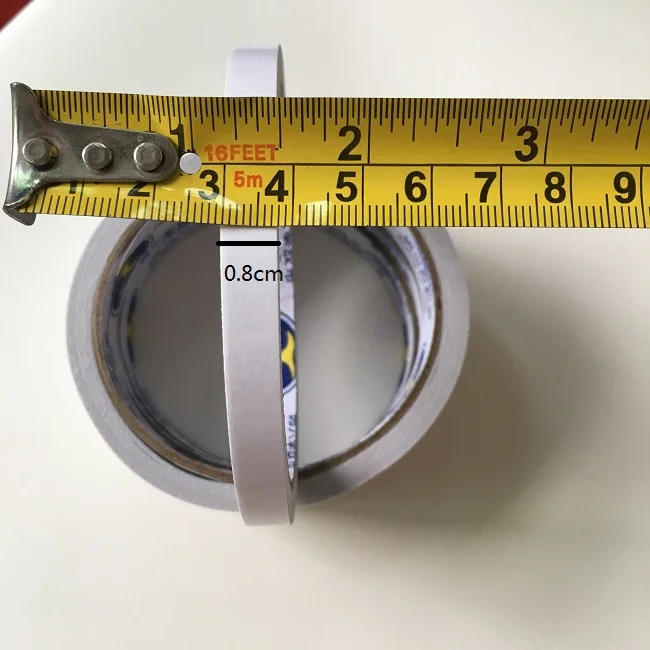4 рулона/партия Офисная двусторонняя клейкая лента длина 12 м ширина 8 мм|office adhesive