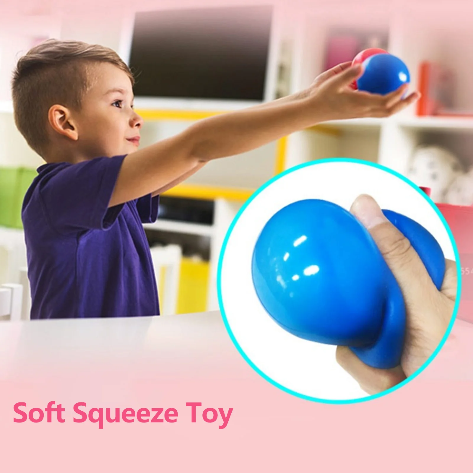 

Stick Wall Ball Stress Relief Toys Sticky Squash Ball Globbles Decompression toy Sticky Target Ball Catch Throw Ball kids Toys