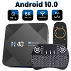 ТВ-приставка HONGTOP Android 10 2,4G 5 ГГц Wifi Bluetooth 4 ГБ 32 ГБ 64 Гб 6K 3D 1080P медиаплеер Android ТВ-приставка