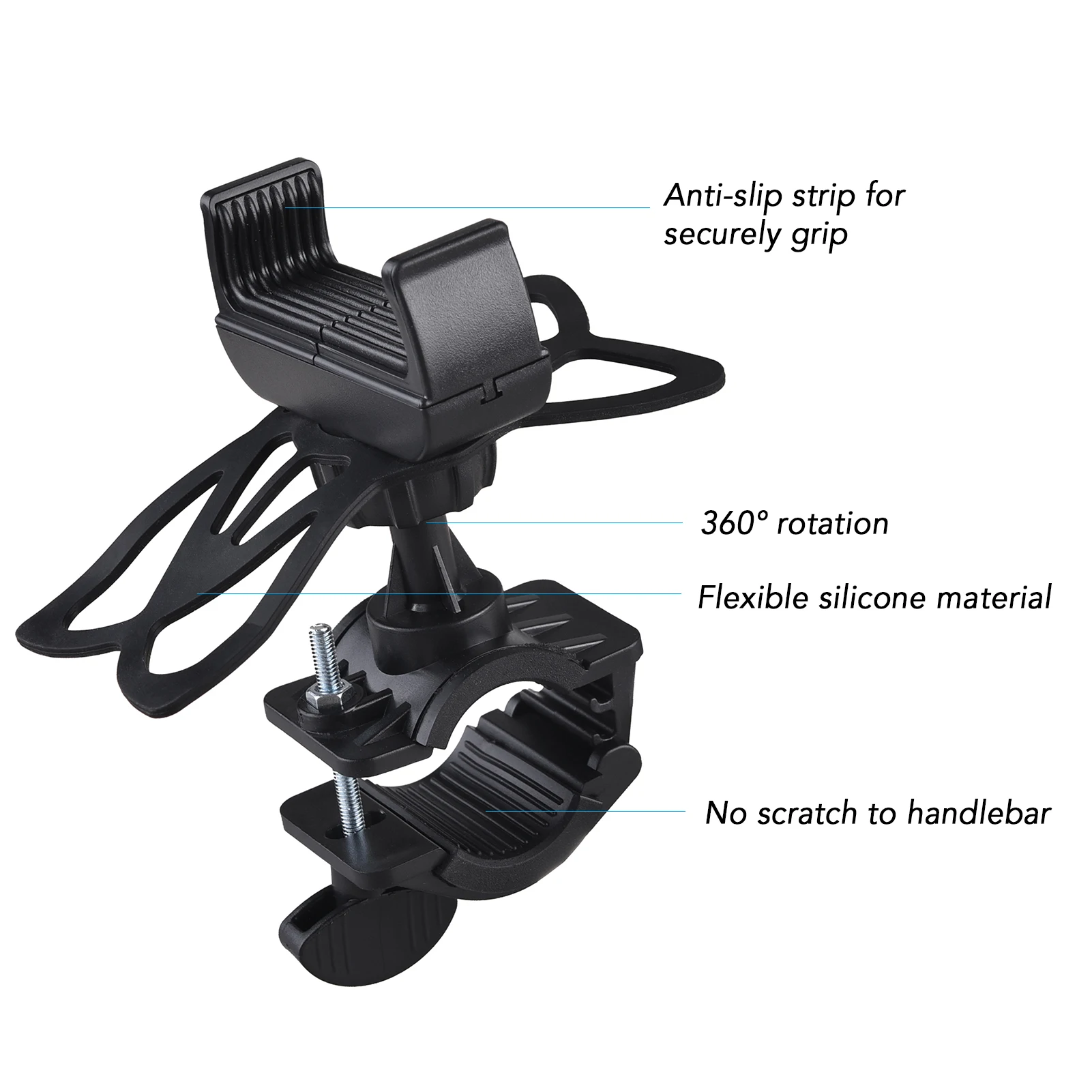 

9pc/set 360 Bicycle Mobile Phone Holder USB Charging Bike Lights Set Bike Lock Water Bottle Holder Bike Bell Cycling Mirror