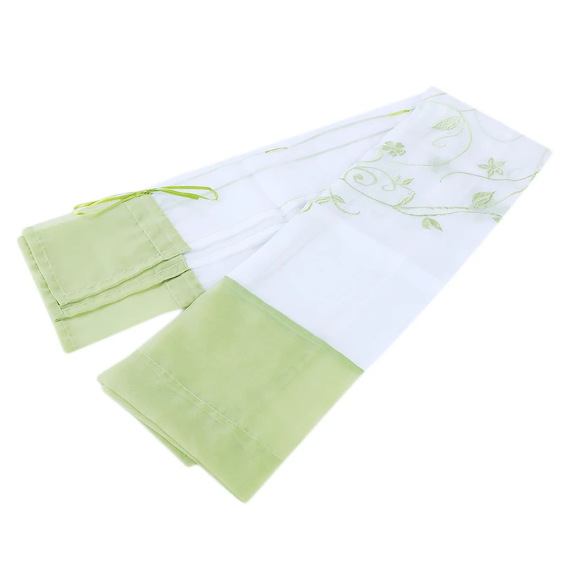 Римская вуаль занавеска с вышивкой шторы Марля маленький кофейный Тюль для кухни