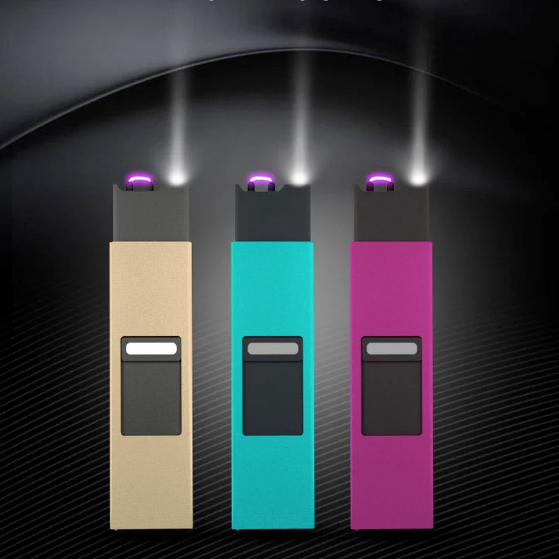 

USB Windproof Lighter Rechargeable Mini Lighting Arc Cigarette Lighter Outdoor Kitchen Cigar Cigarette Tool