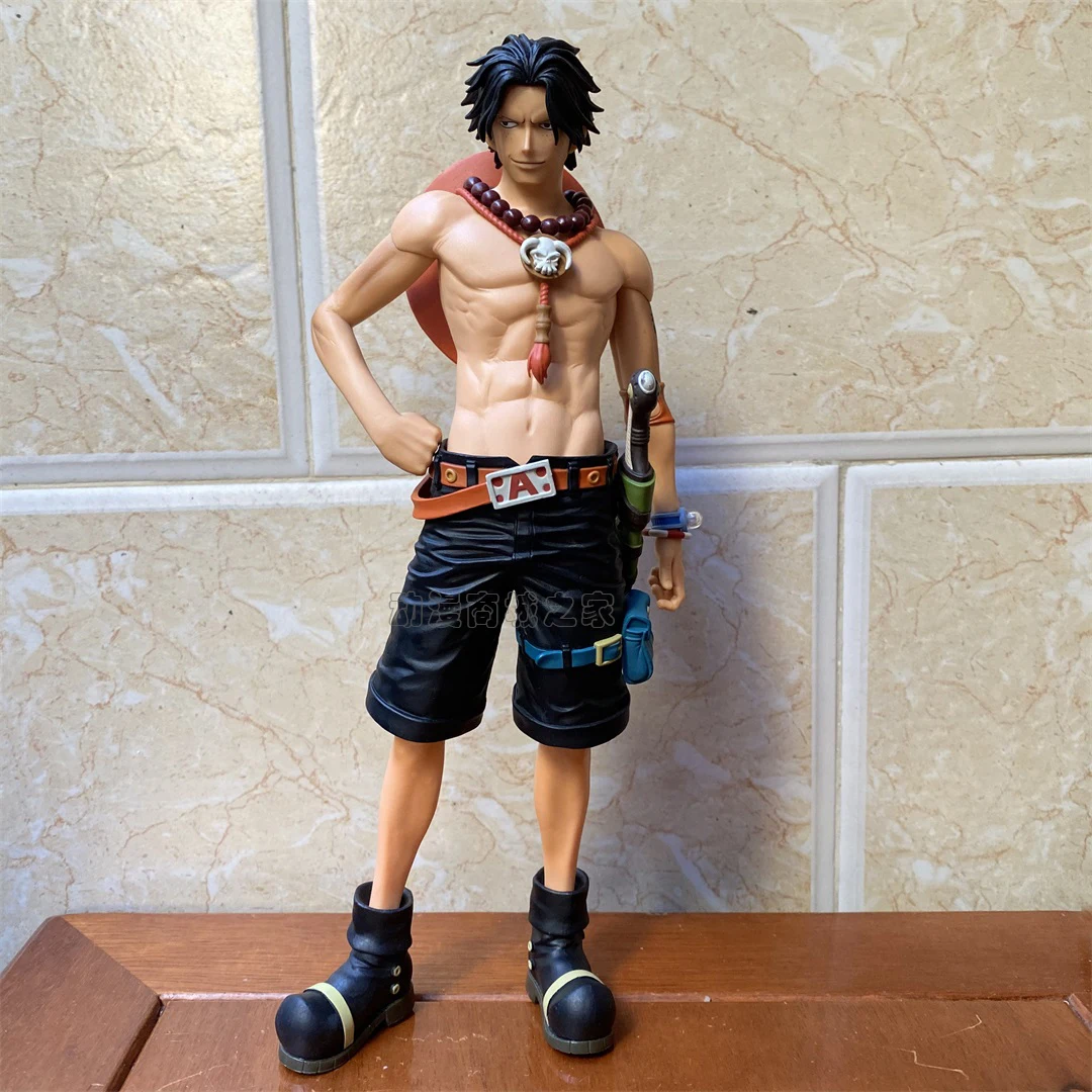 

BANDAI One Piece Action Figure Genuine Anime Model Grandista ROS Ace Overseas Limited Scenery Decoration Toy