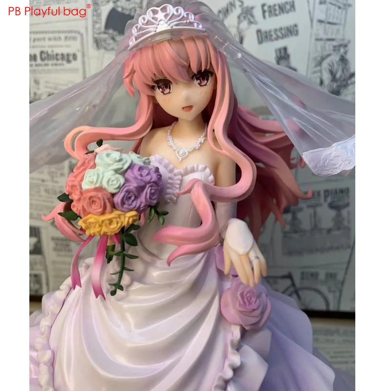 1/7 Zero no Tsukaima Луиза фигурка розовое свадебное платье девушка модель аниме