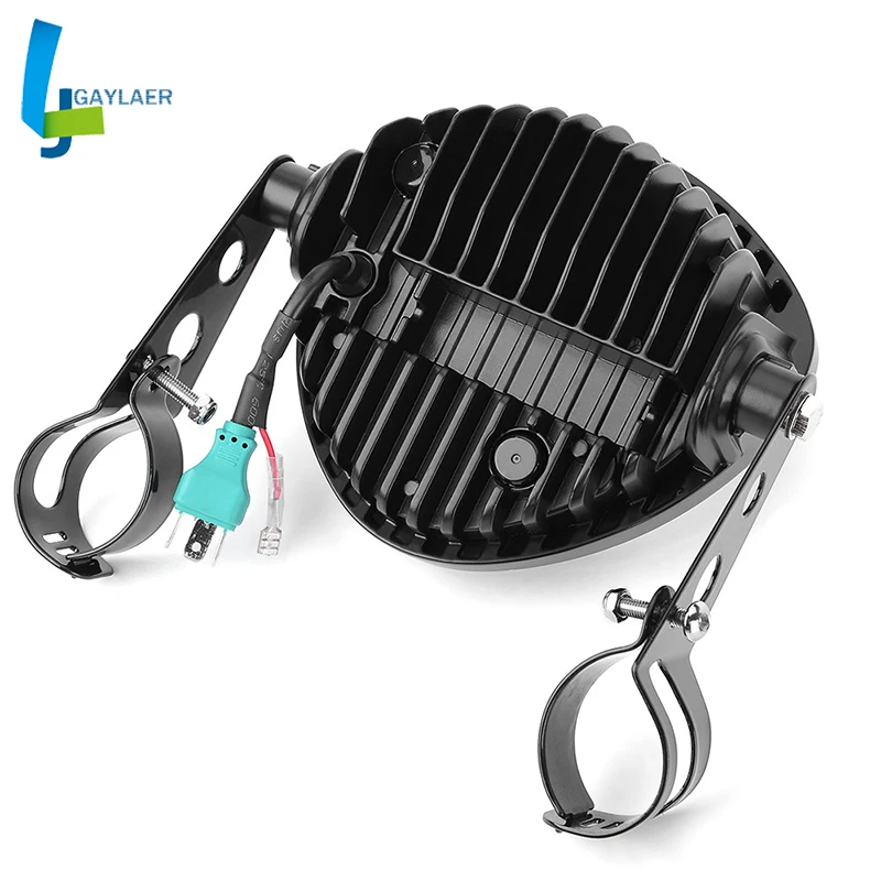 JAER универсальная светодиодная фара для мотоцикла DRL Hi & Lo лучевая лампа с