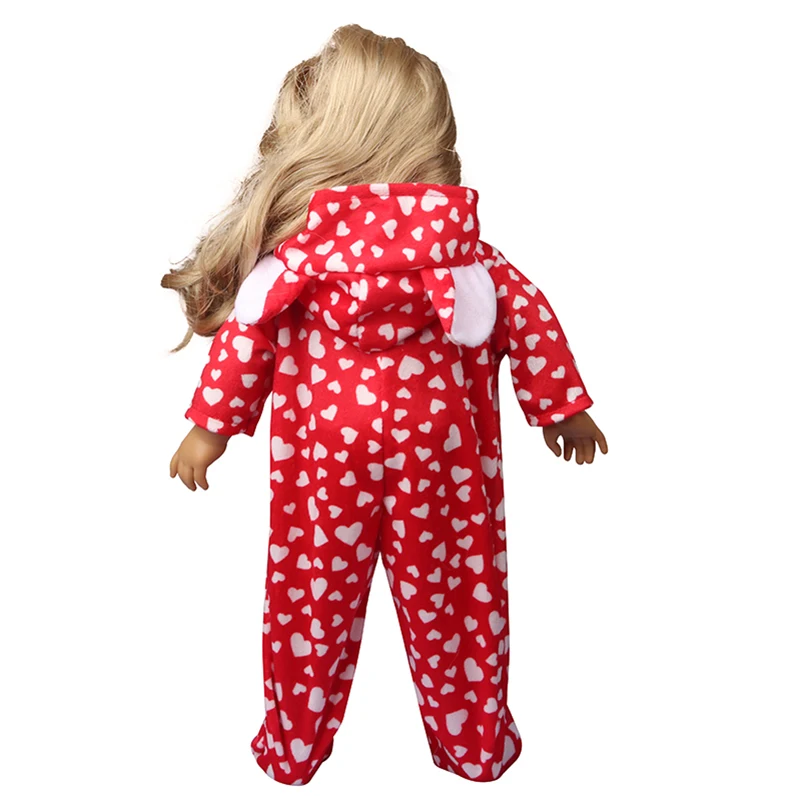 Комбинезон для кукол 18 дюймов с сердечком | Игрушки и хобби