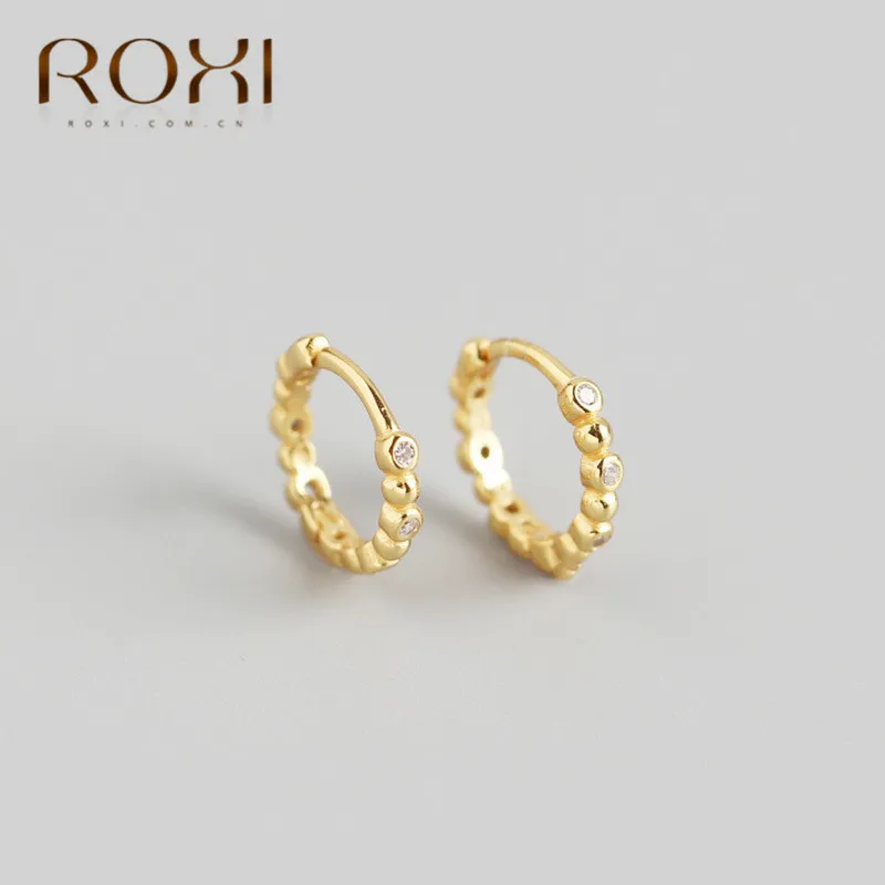 Женские серьги-гвоздики из серебра 100% пробы с цирконом | Украшения и аксессуары