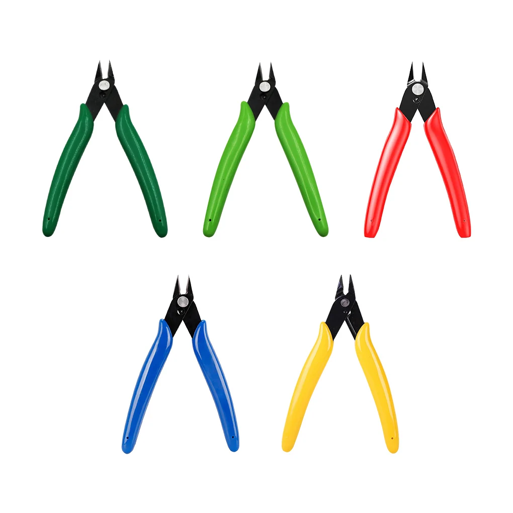 

Diagonal Plier Soft Wire Cable Crimping Mini Pliers Jewelry Making Repairing Portable Carbon Steel Flush Nipper Hand Tool