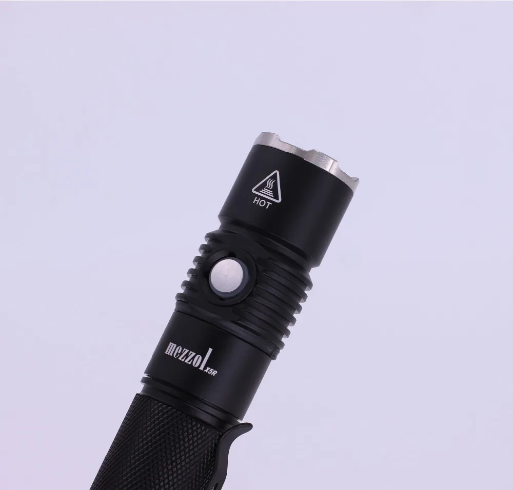 Mezzol X5Ronly один переключатель в шею 1000 Люмен usb фонарик+ 2Acharge