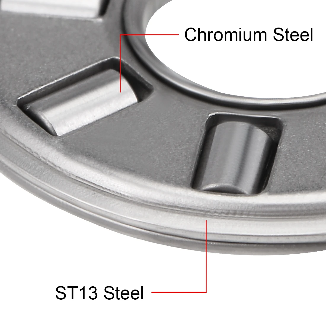 

uxcell NTA411 Needle Roller and Cage Thrust Assembly 1/4" x 11/16" x 5/64" 5pcs