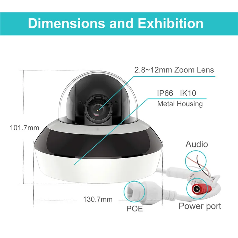 UniLook 8CH NVR 4/6/8 шт 4MP 4X Zoom POE PTZ IP камера наружная H.265 CCTV система безопасности IR 30m