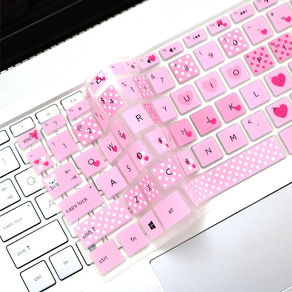 

For 14 Inches HP Keyboard Cover Protector Keyboard Stickers Multicolor Soft Silicone Waterproof Protective Film for Computer