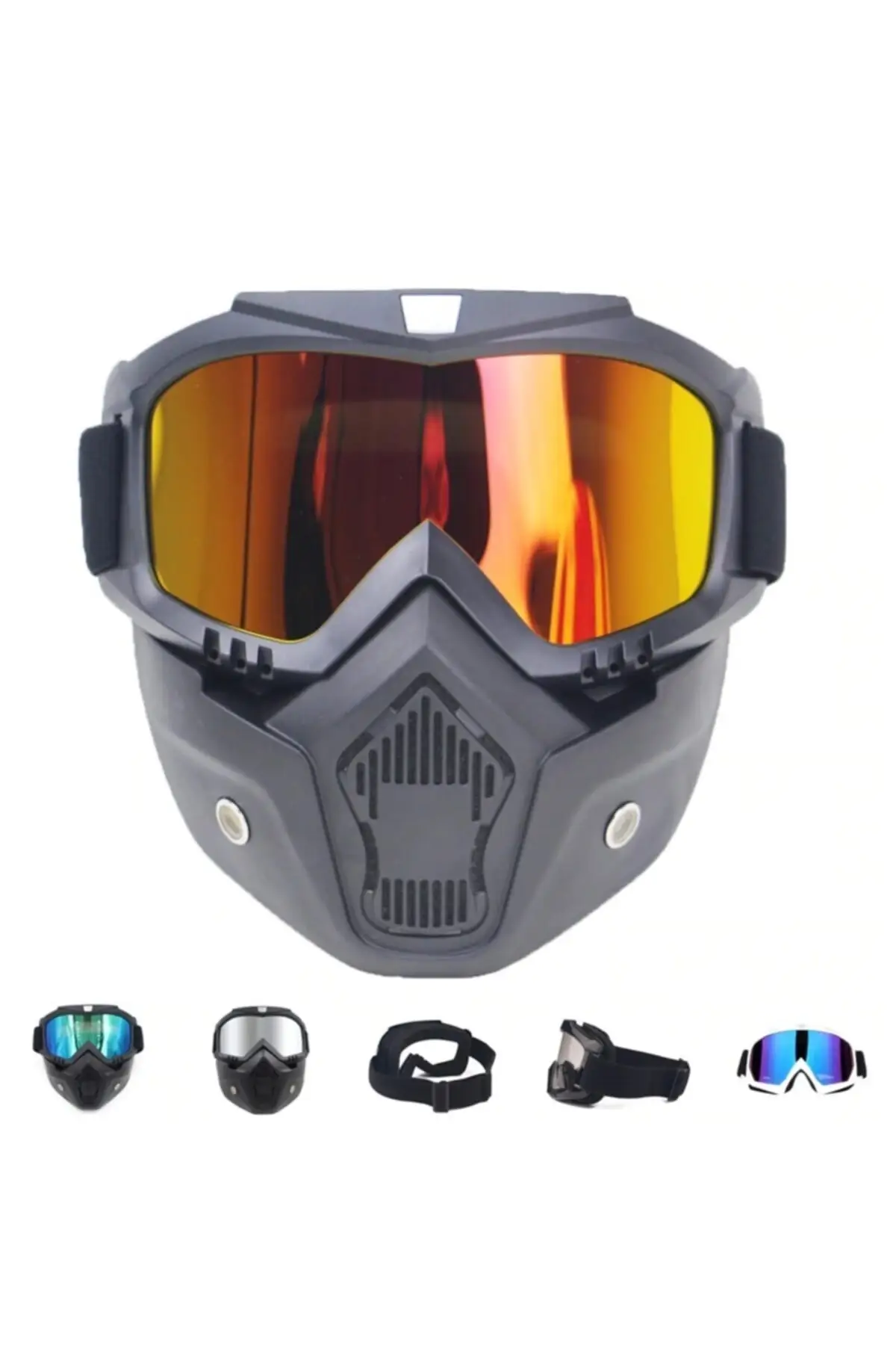 Съемные очки для сноуборда и лыж дышащая Снежная маска на все лицо |