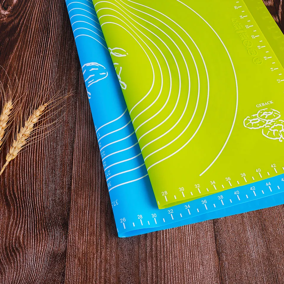 Силиконовый коврик для замеса теста со шкалой антипригарный термостойкий тортов