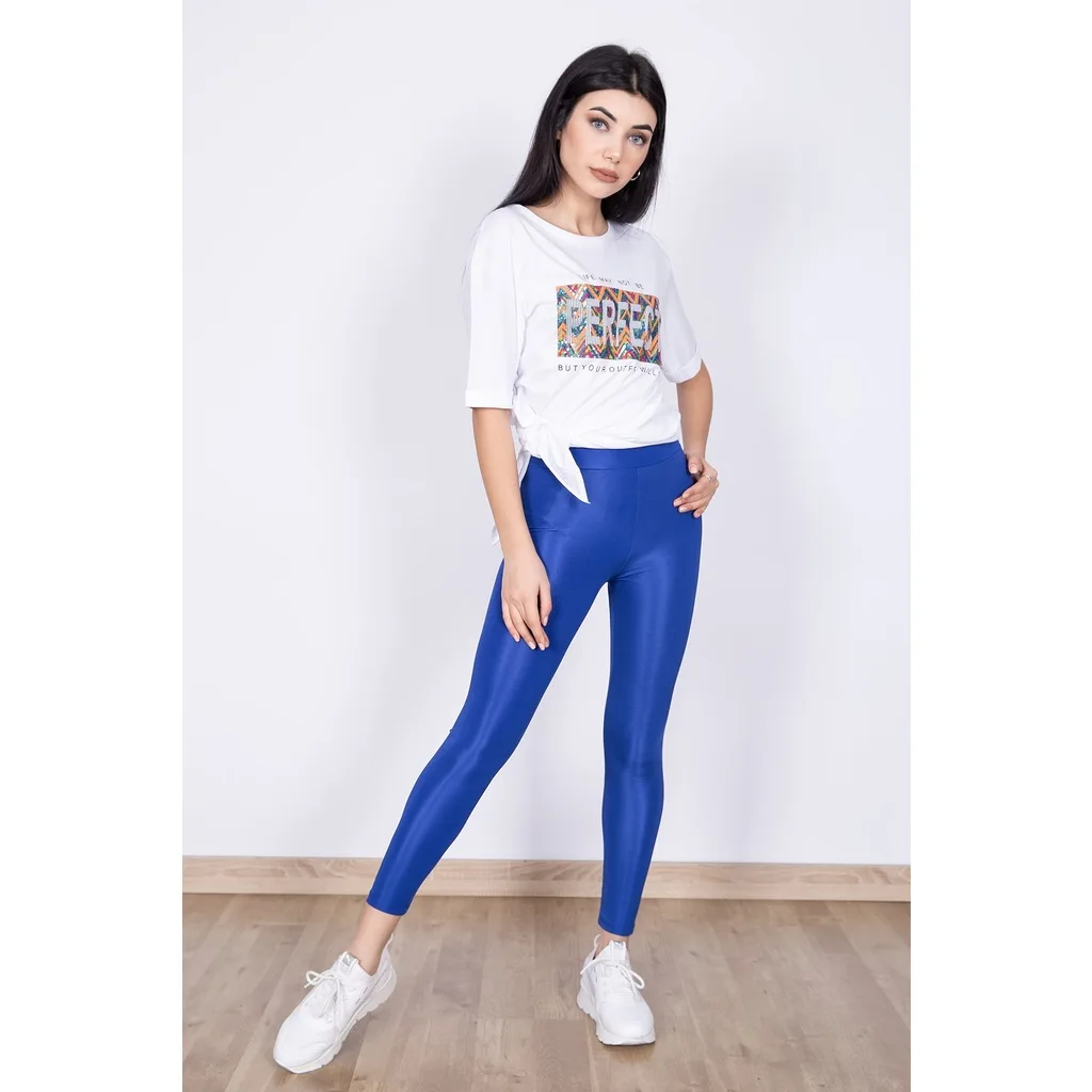 Mylife Arched Bright Leggings SAKS BLUE