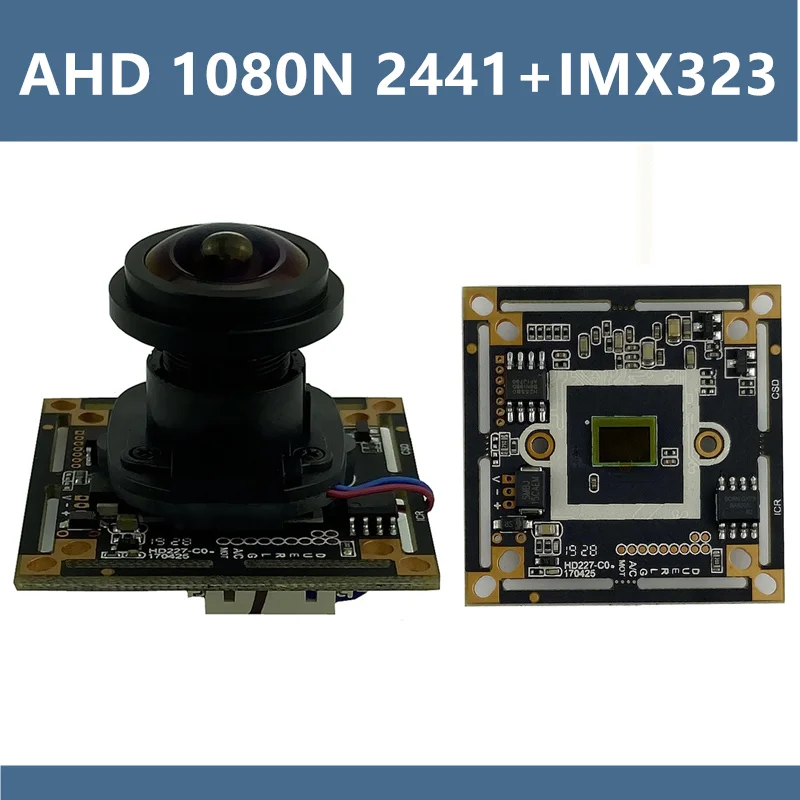 2441 + Sony IMX323 AHD плата модуля камеры рыбий глаз панорамная 2 8 12 мм 1920*1080 IRC M12 объектив