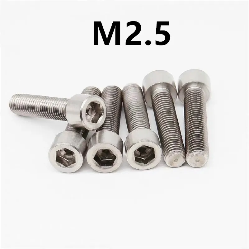 20 шт M2.5x4/5/6/8/20 мм GB70.1 Титан болт DIN912 колонка с шестигранной головкой гнездо серый