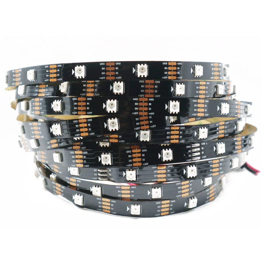 WS2815 DC12V WS2812B WS2813 светодиодная ленсветильник RGB индивидуально Адресуемая