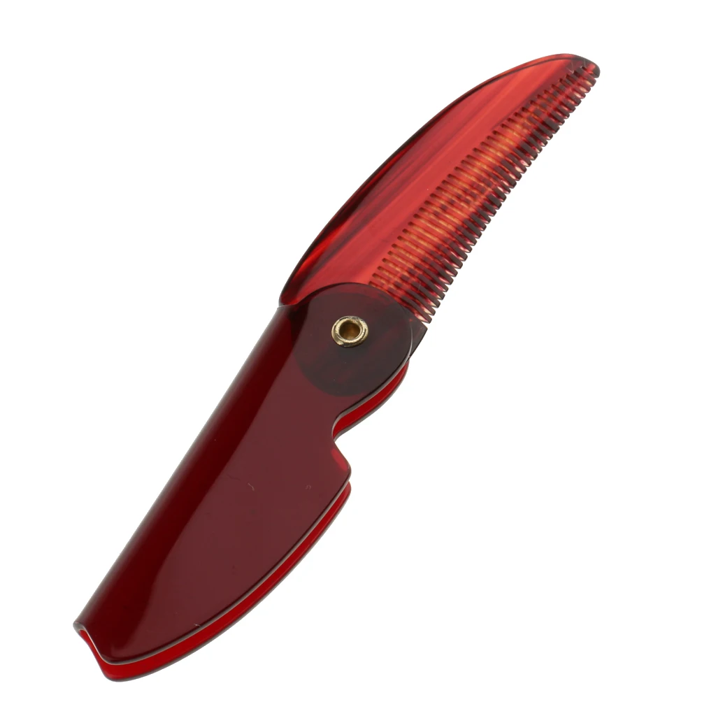 

Portable Folding Comb Pocket Size Hair Beard Foldable Plastic Beard Moustache Comb