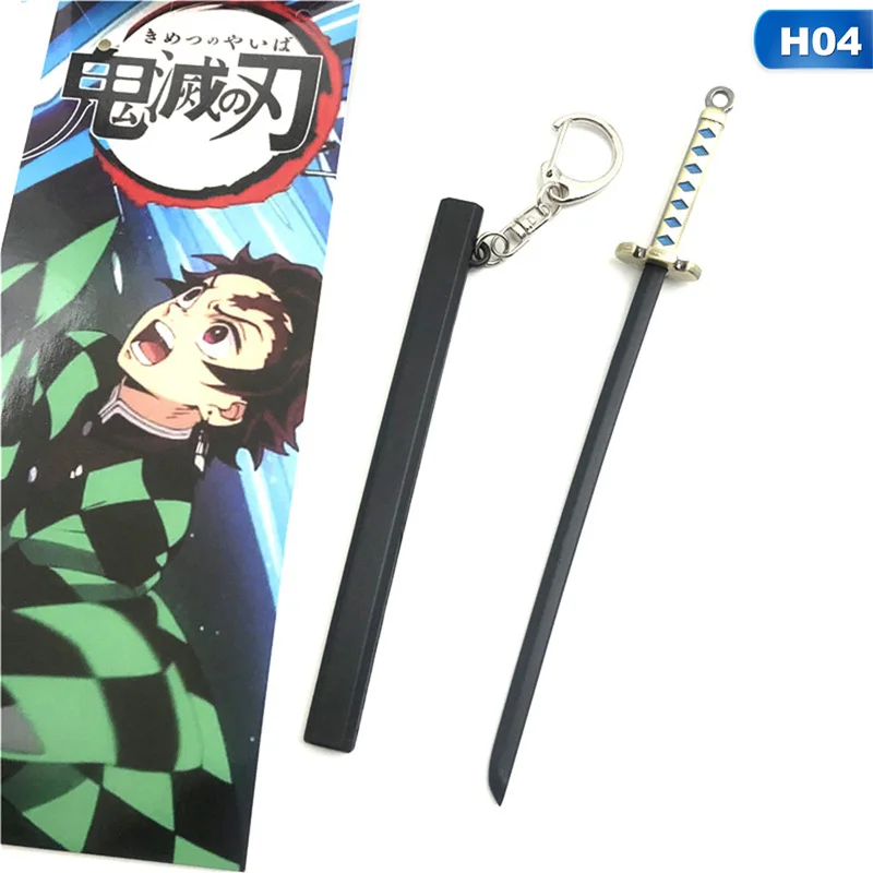 

Demon Slayer Kamado Tanjirou Earring Ear Stud Cosplay Props Christmas Gifts Kimetsu No Yaiba Keychain