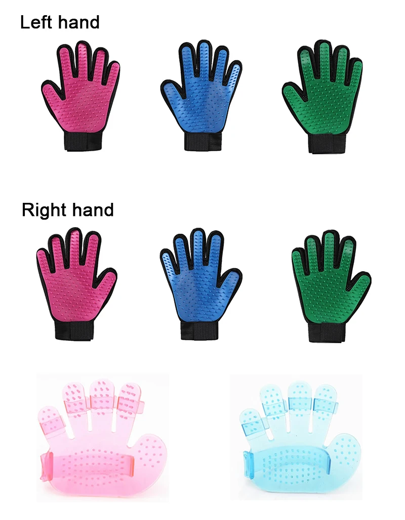 Перчатка-Расческа для шерсти собаки перчатка чистки питомцев массажная груминга