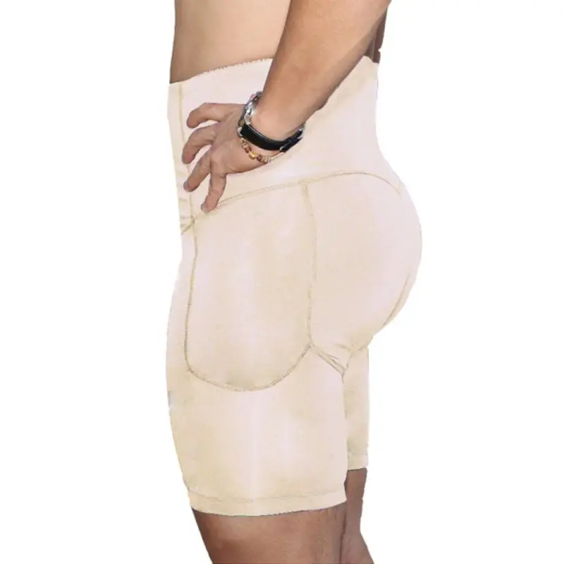 

Mens Shapewear Shorts Butt Lifter Padded Underwear High Waist Body Shaper Boxer X5XD