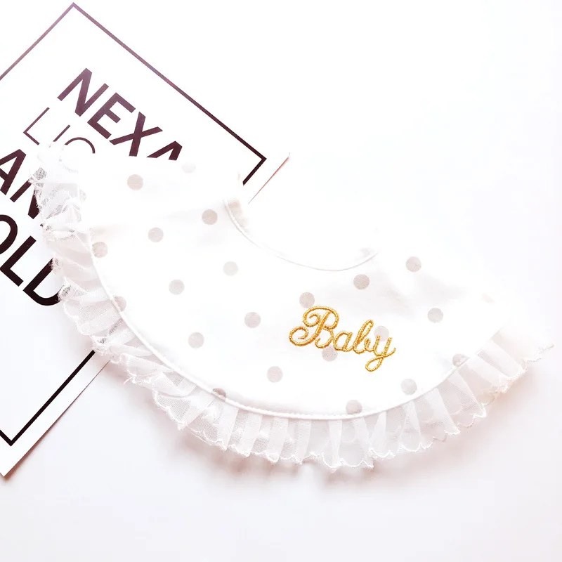 INS детский нагрудник с фальшивым воротником в скандинавском стиле хлопковый