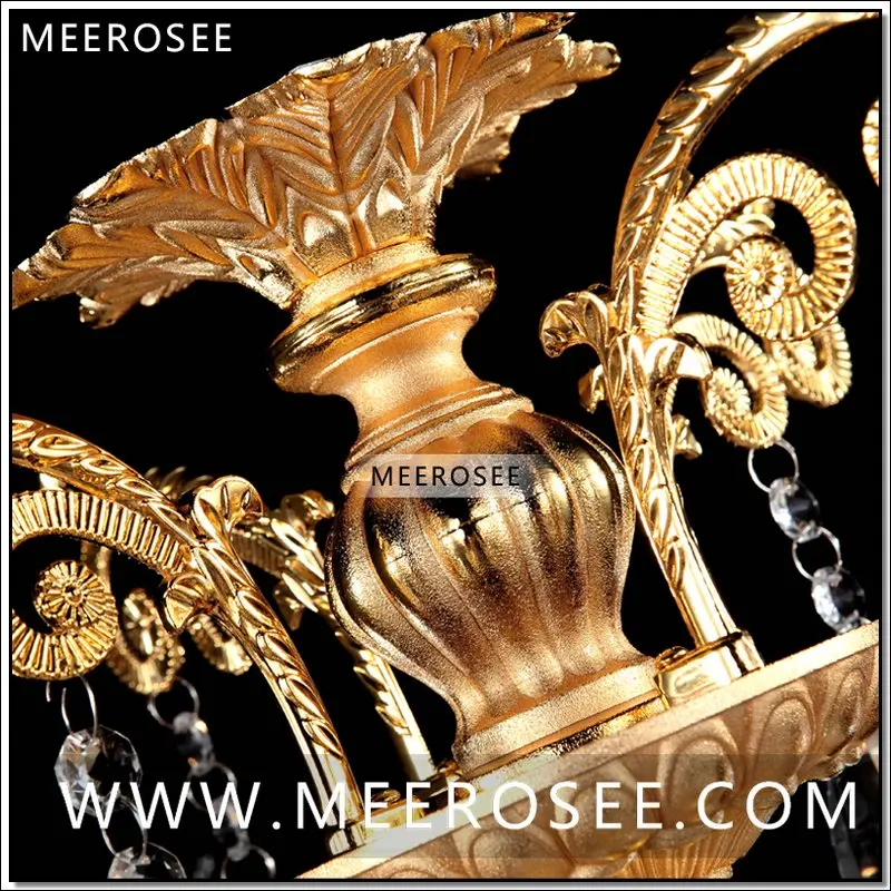 Современная хрустальная люстра в европейском стиле люстры с золотыми дужками