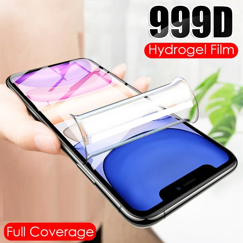 

Protective Hydrogel Film for iphone 7 8 plus X XR XS max 11 12 pro Max iphone 7 8 x screen protector on iphone 6s 7