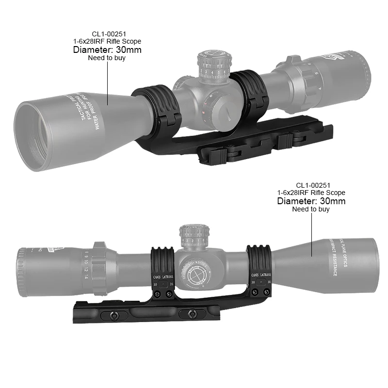 Тактическое крепление Canis Latrans Airsoft QD 25 4-35 мм для прицела с центральной высотой 21 2
