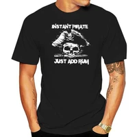 2022 fashion short sleeve black t shirt fitness clothing male tops instant pirate add rum pirates booze alcohol t shirt
