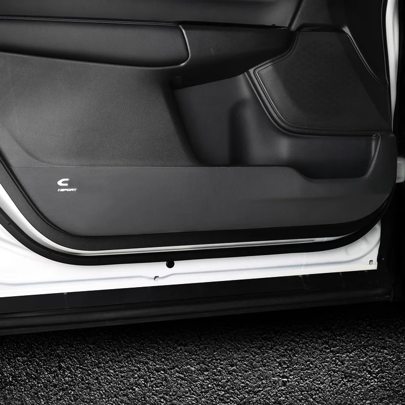 Противоударная панель на дверь автомобиля Защитная Кожаная противогрязевая