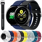 Ремешок силиконовый для Samsung Watch Galaxy Active 2, сменный Браслет для смарт-часов, 20 мм 40 мм44 мм, аксессуары для наручных часов