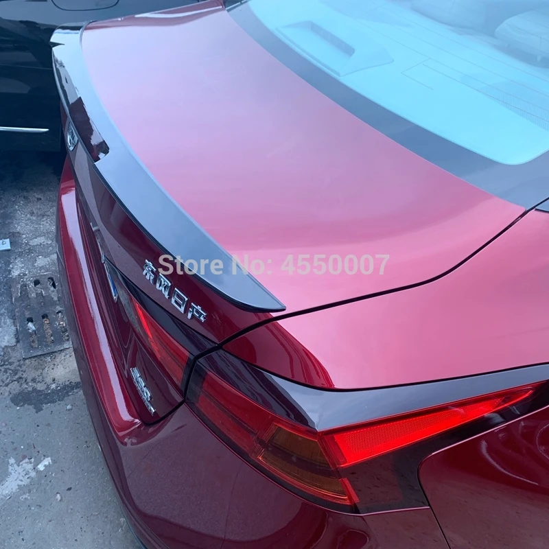 Для Nissan New Altima Teana 2019 ABS пластик грунтовка Цвет Внешний задний спойлер багажник